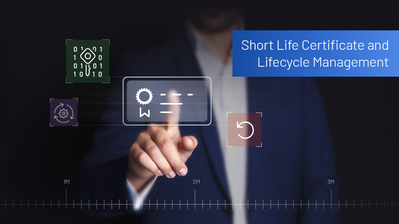 Short life certificate and lifecycle management