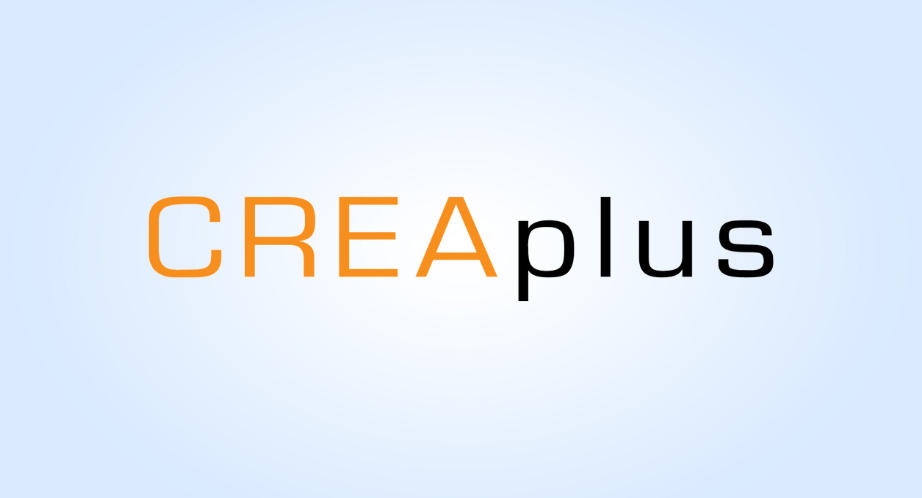 CREAplus logo on light background